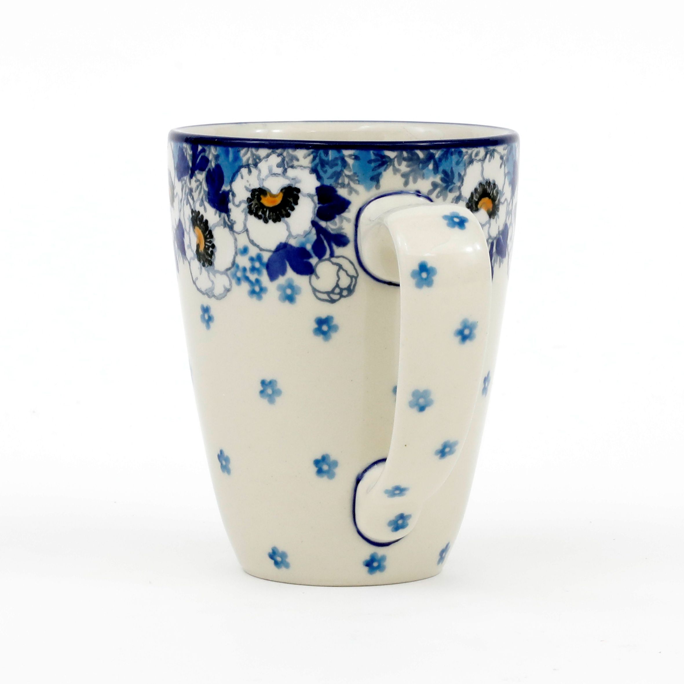 Kubek ceramiczny D05 0,3l  2222X Biało-niebieskie anemony