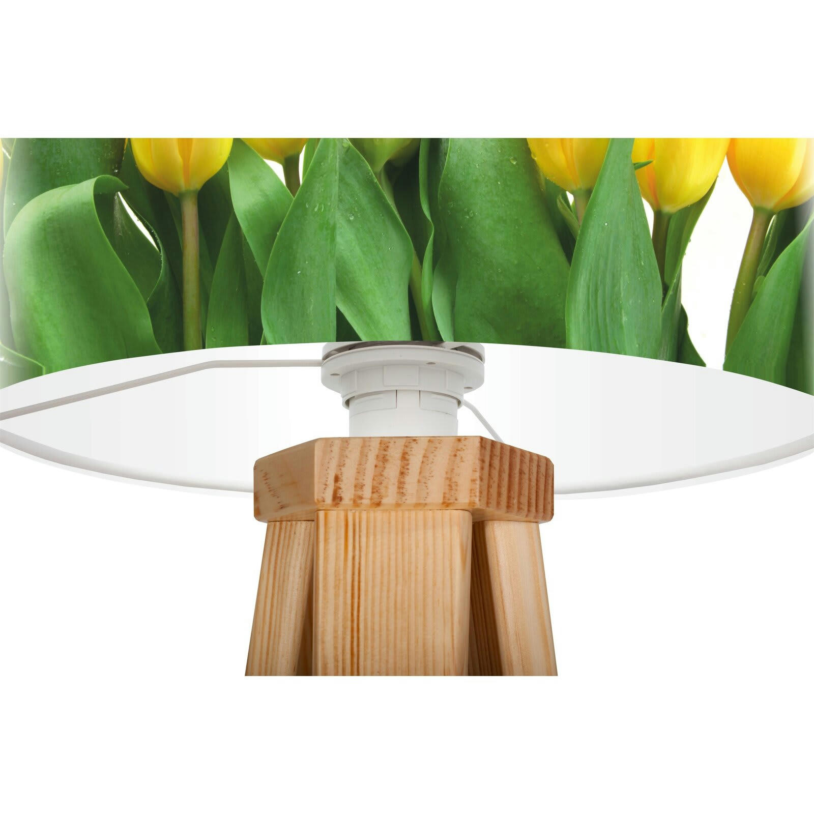 BOTHANICA - Lampe de chevet Bois Vert 30x30x45 cm