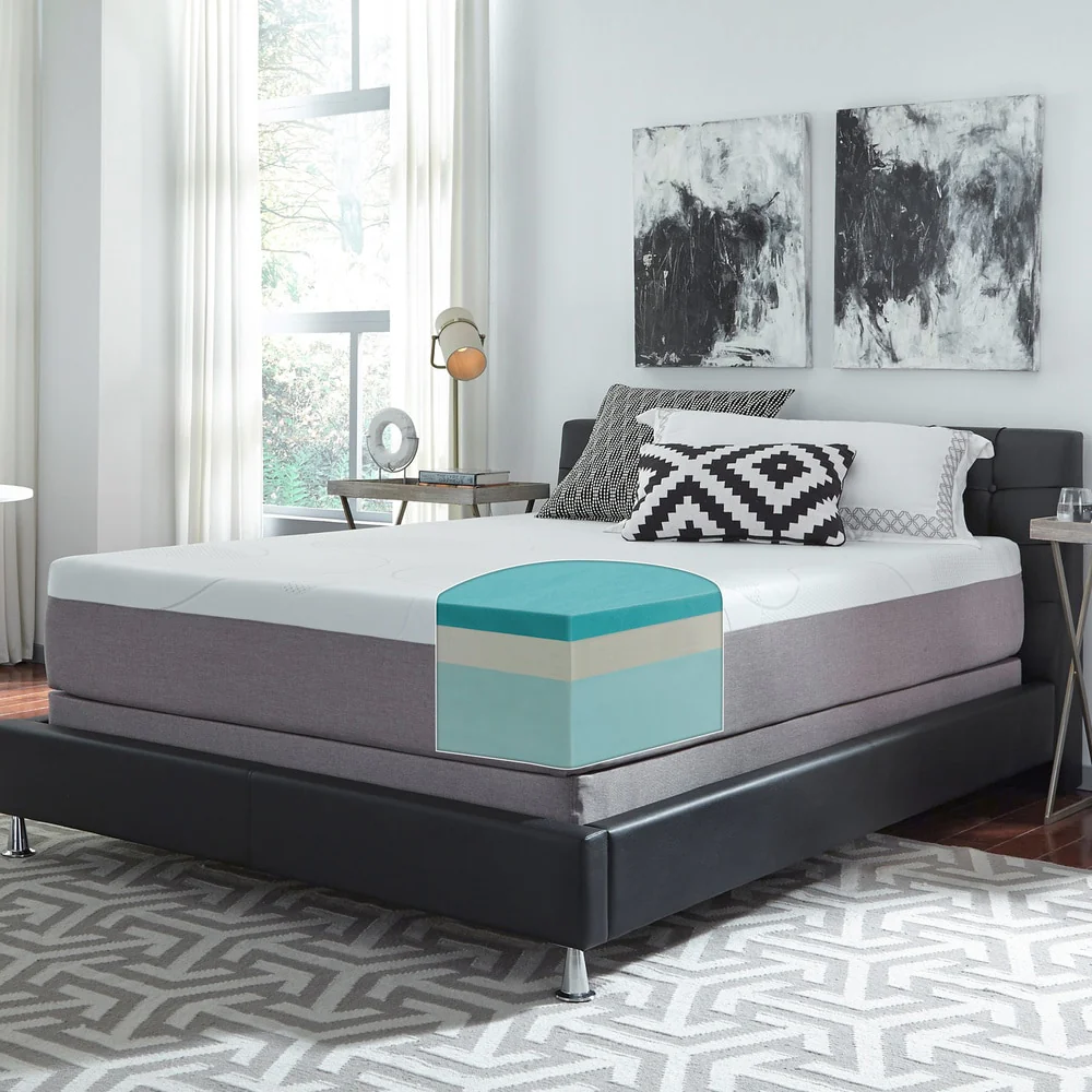 Slumber Solutions Choose Your Comfort 12-inch Gel Memory Foam Mattress Set