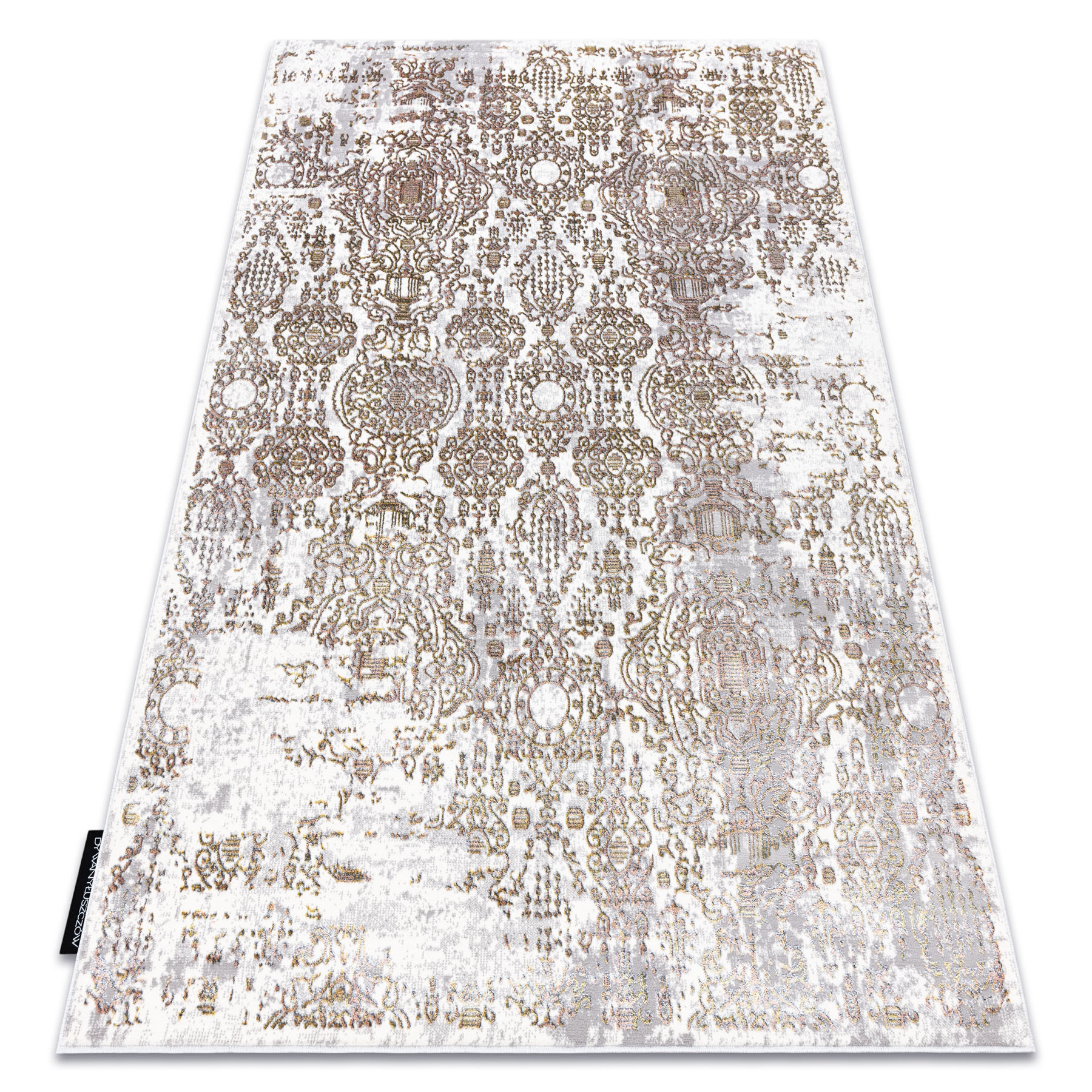 Dywan DE LUXE nowoczesny 2081 Ornament vintage przecierany - 120x170 cm