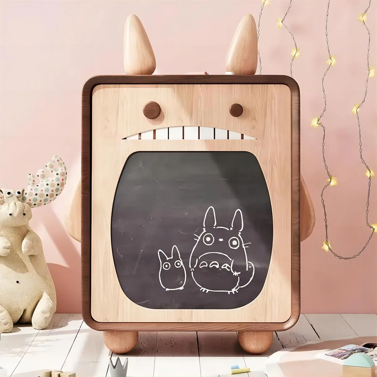 Bedroom Children Furniture Totoro Cartoon Design Wooden Kids Cabinet Storage