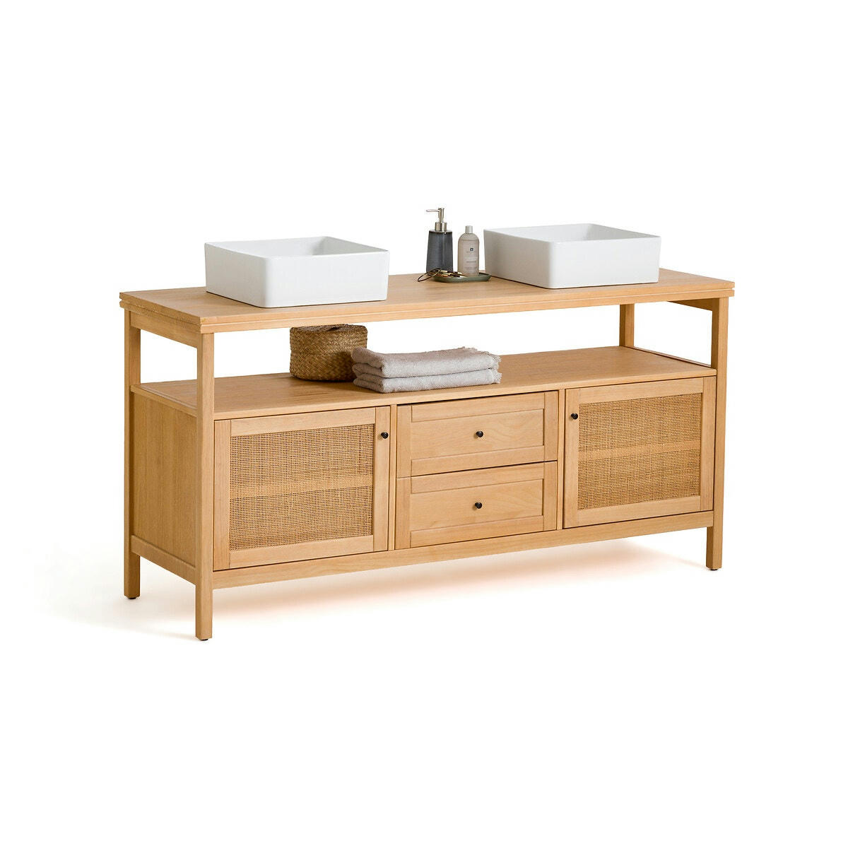 Meuble sous double vasque L160 cm, Gabin