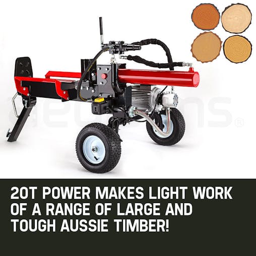NNEMB 20 Tonne Electric Hydraulic Towed Wood Log Splitter-HPS4500E