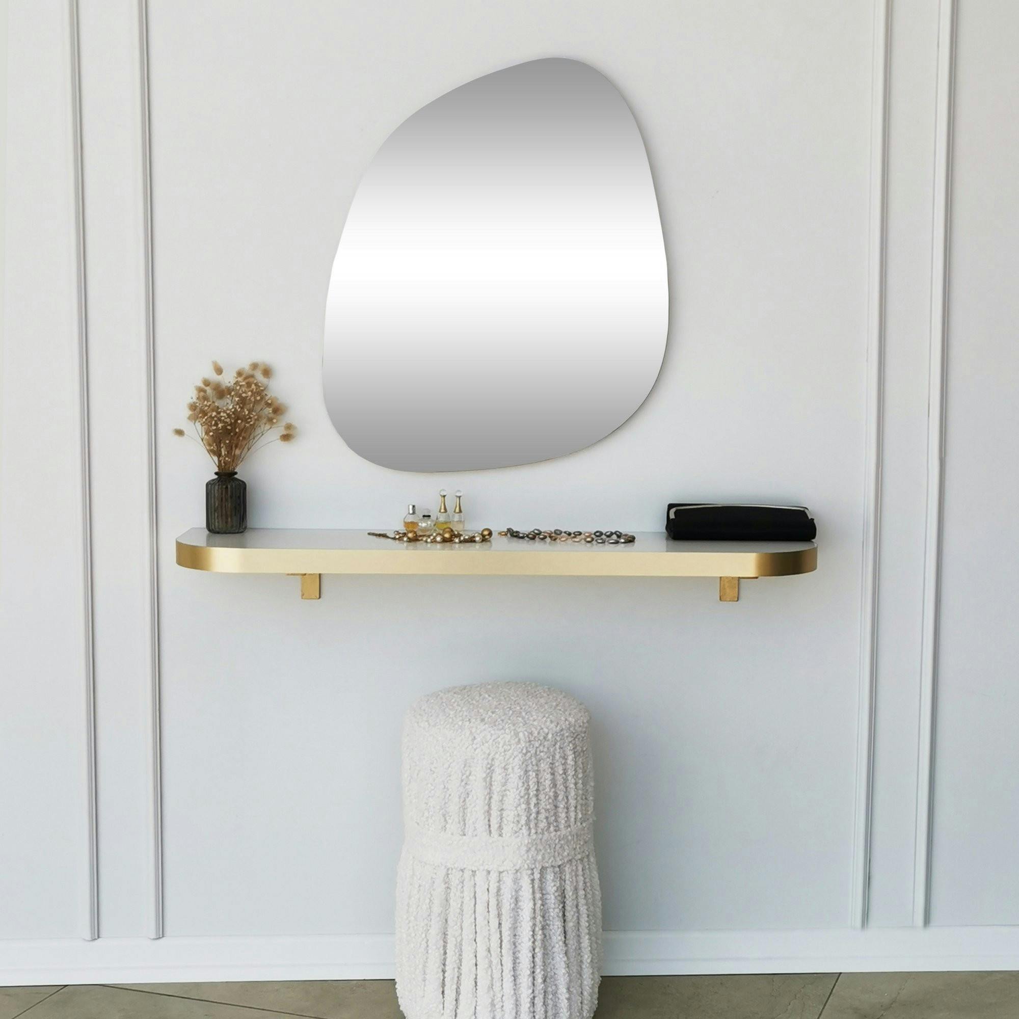 Miroir salle de bains organique 75 cm - style scandinave CODY