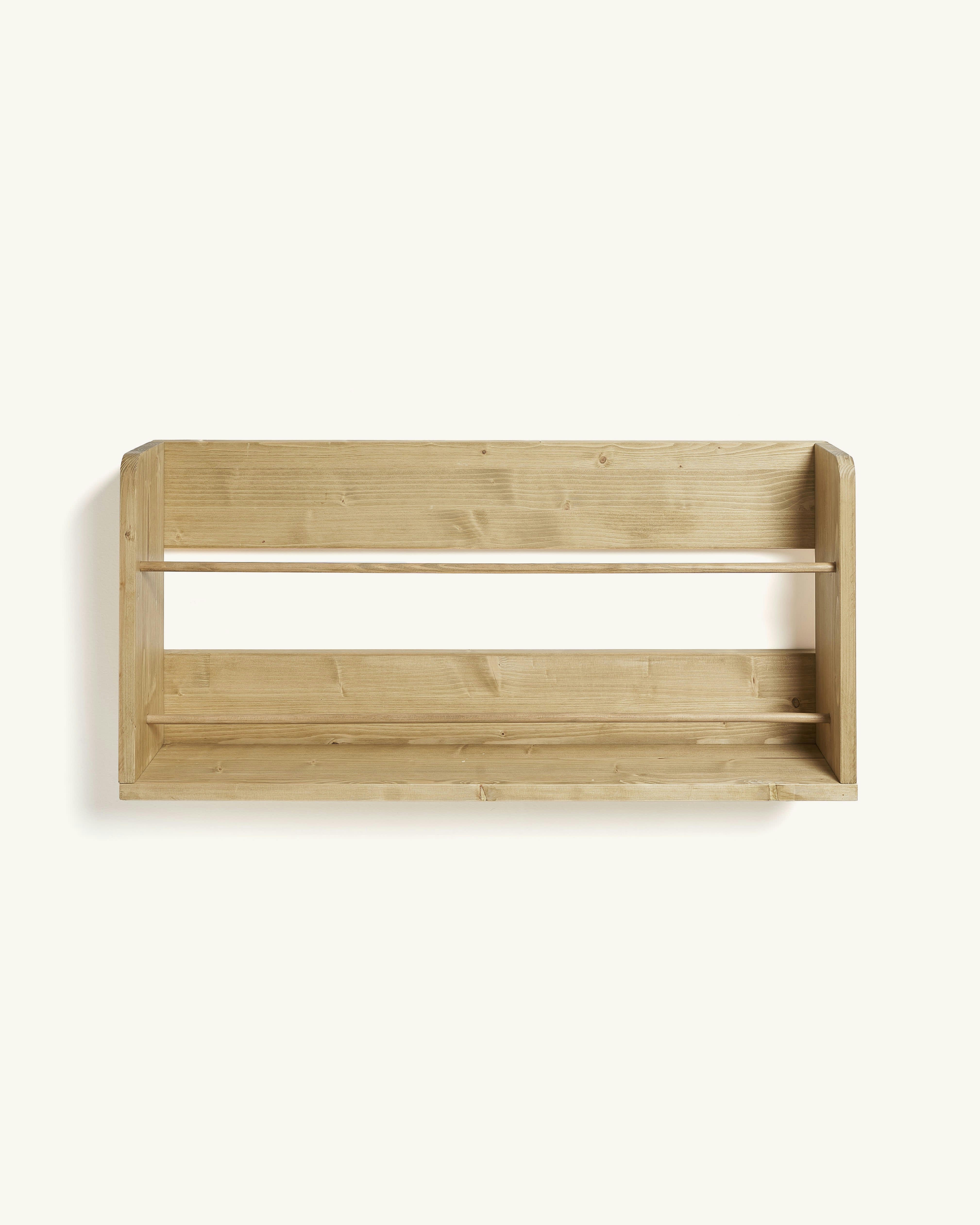 EHUD - Etagère murale pour chaussures en bois en couleur naturel