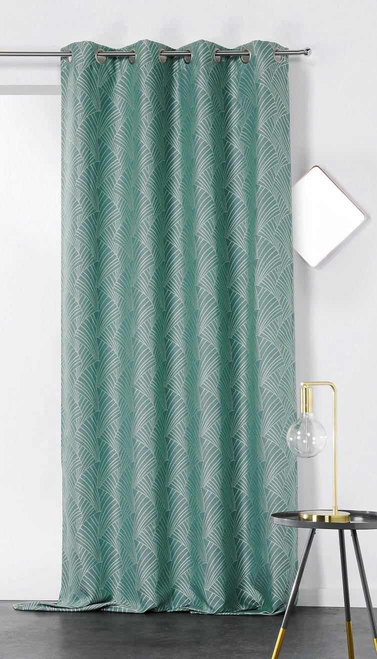 - Rideau art deco céladon