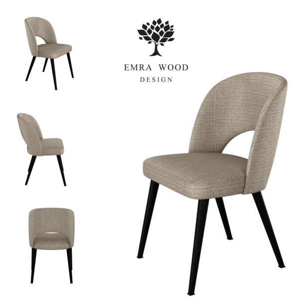 Emra Wood Premium KR-5 krzesło tk. FIESTA-20 czarny
