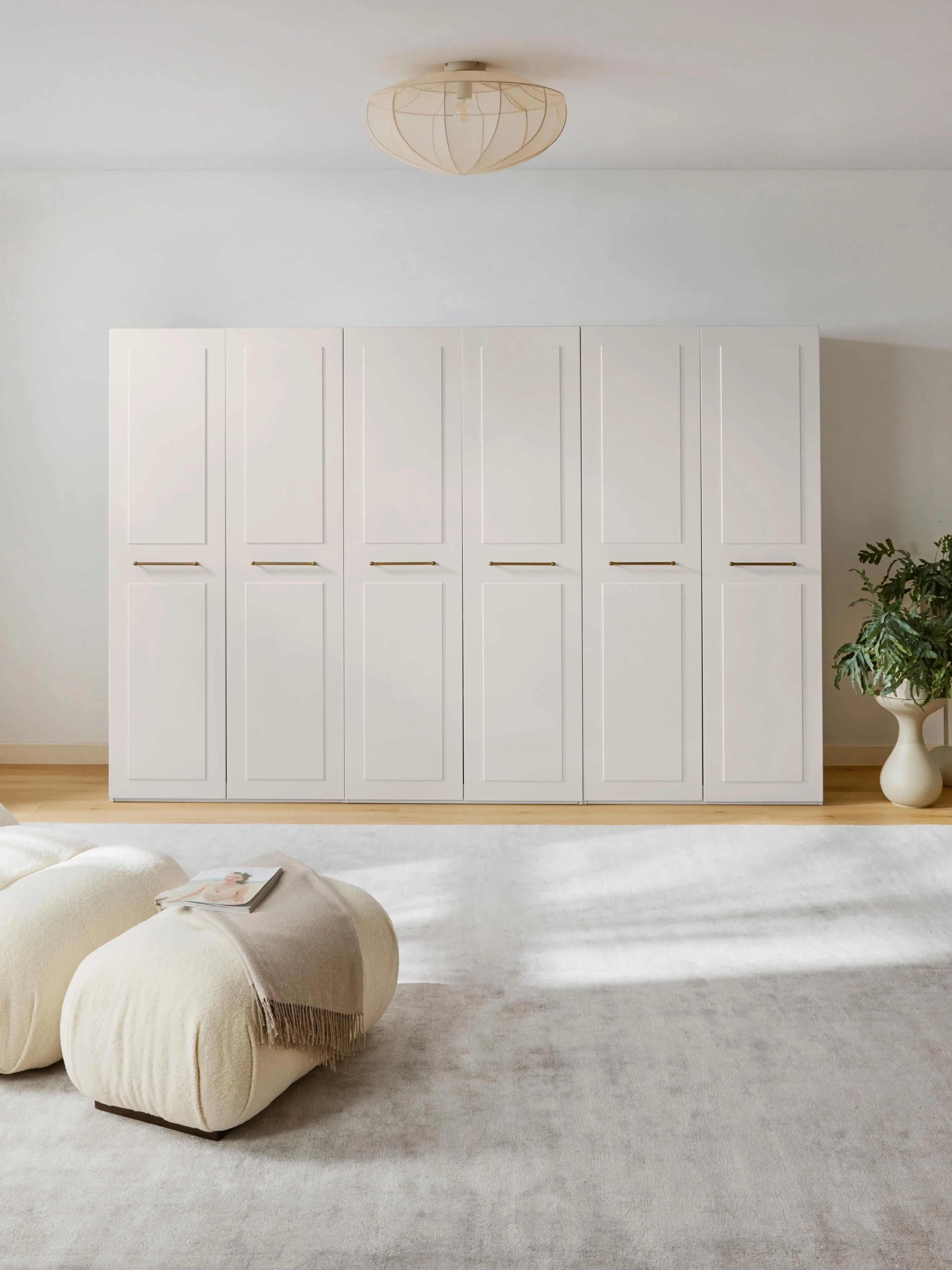 Modularer Drehtürenschrank Charlotte, 100 cm Breite, in verschiedenen Größen