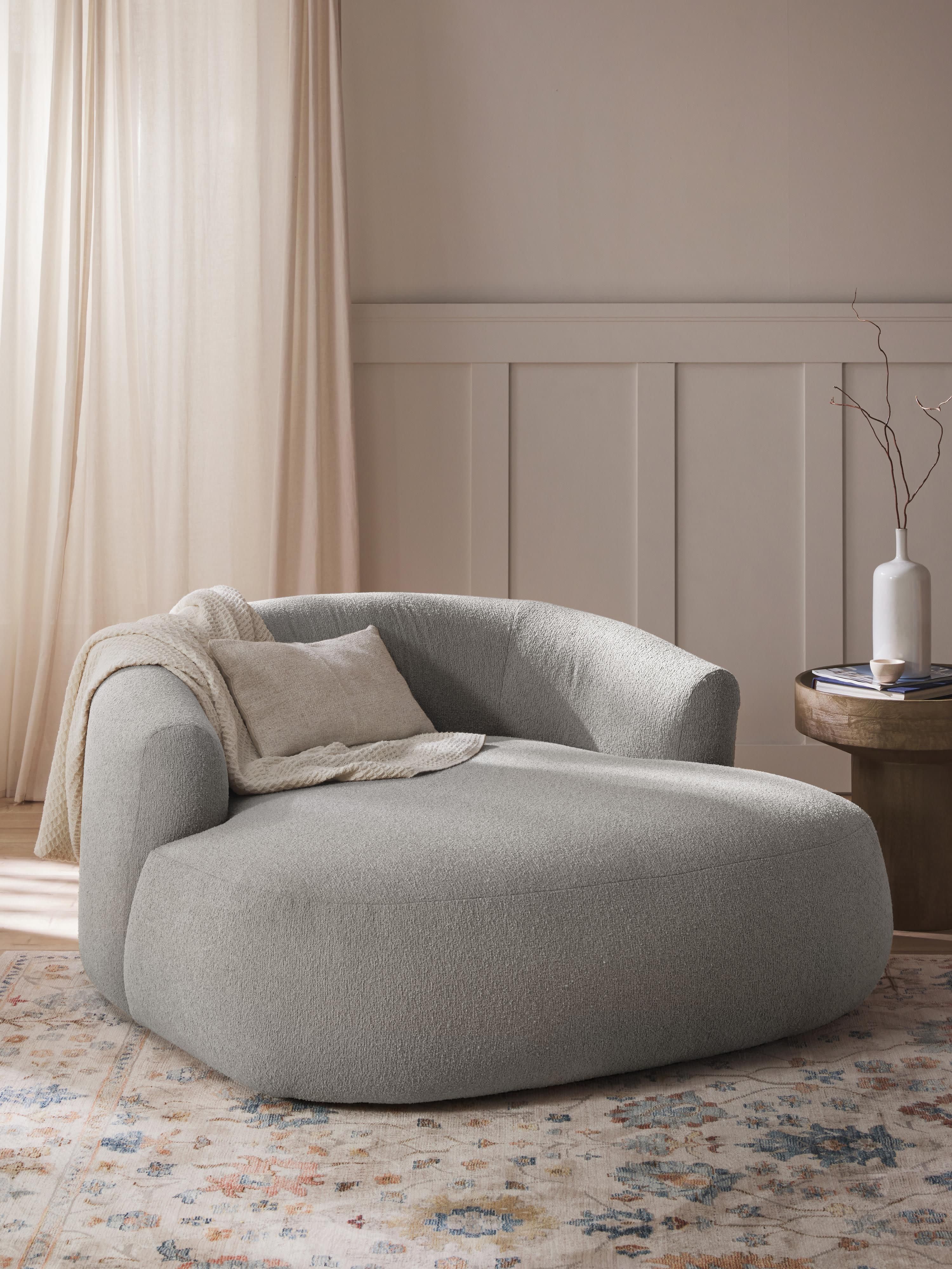 XL Bouclé-Loungesessel Sofia