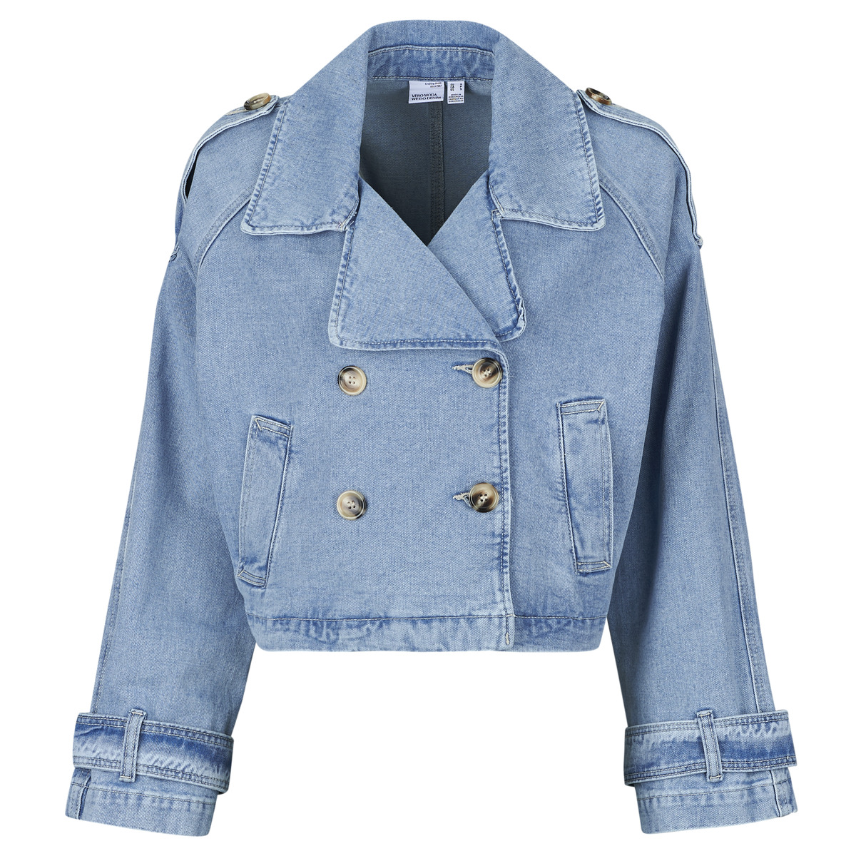 Vero Moda - VMLELOU SHORT LS TRENCHCOAT - Jean