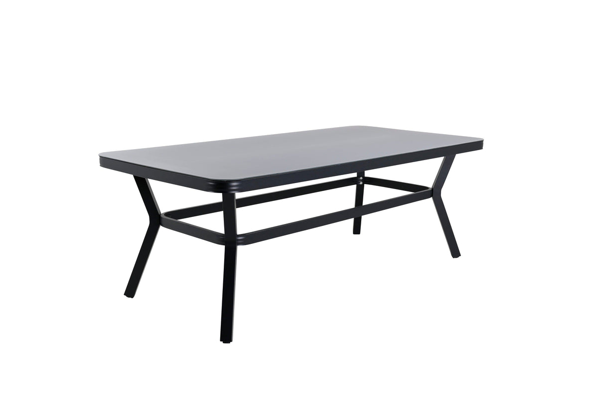 Rebellenclub Rechthoekige Tuintafel Amary - 200 x 100cm - Zwart