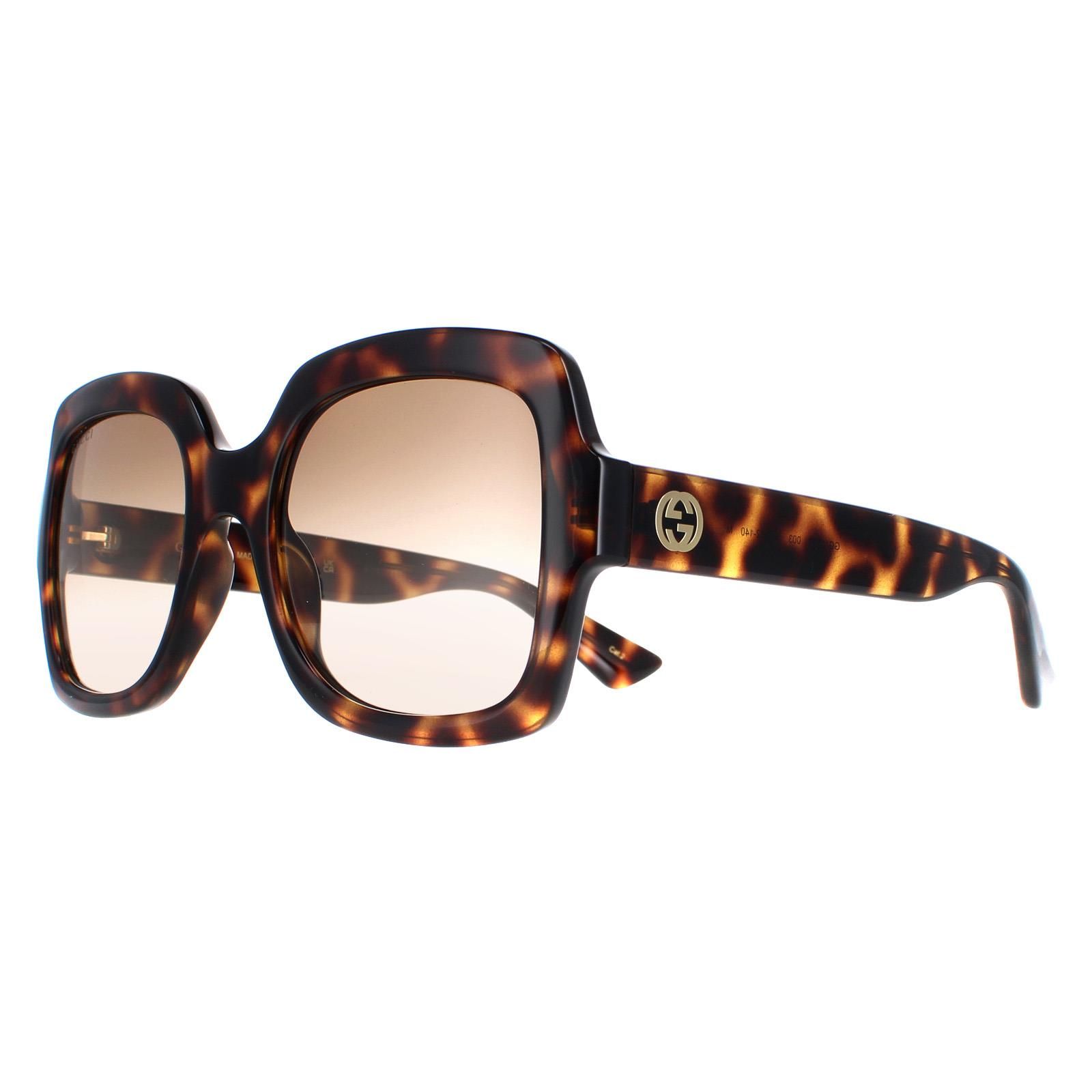 Gucci Square Havana Brown Gradient GG1337S