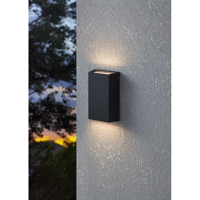 Applique extérieure LED Spongano verticale anthracite 10 W EGLO