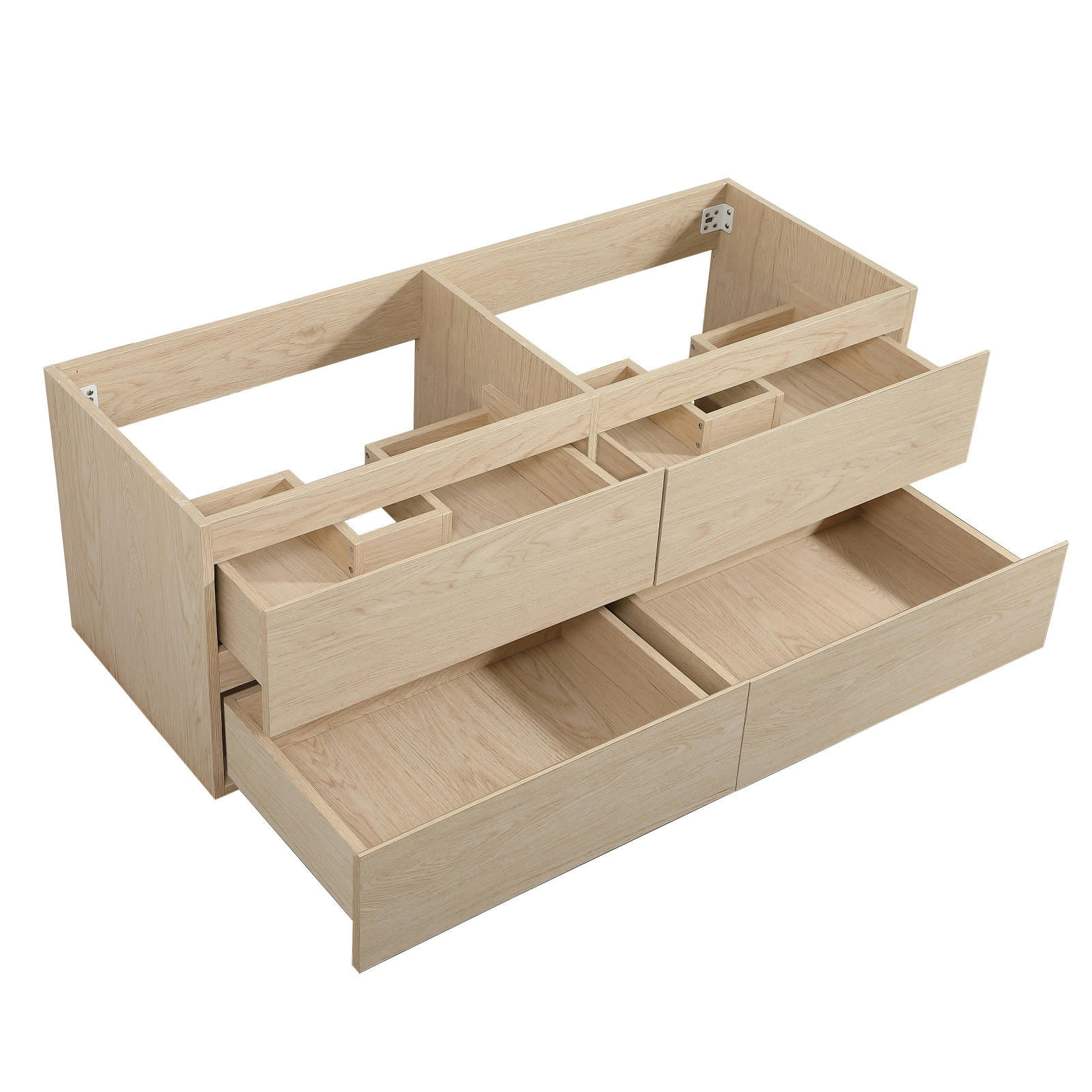 SORRENTO - Meuble sous vasque 120 cm  Décor chêne