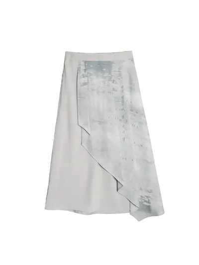 Layered Printed Skirt - 26SDK047D