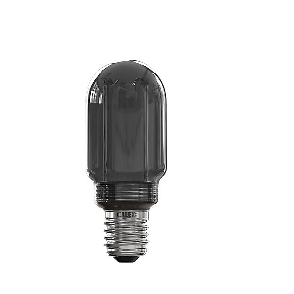 Ampoule LED Crown Tube Glassfib noir dimmable E27 Tube ⌀ 4,5cm 40lm 3,5W blanc chaud Calex