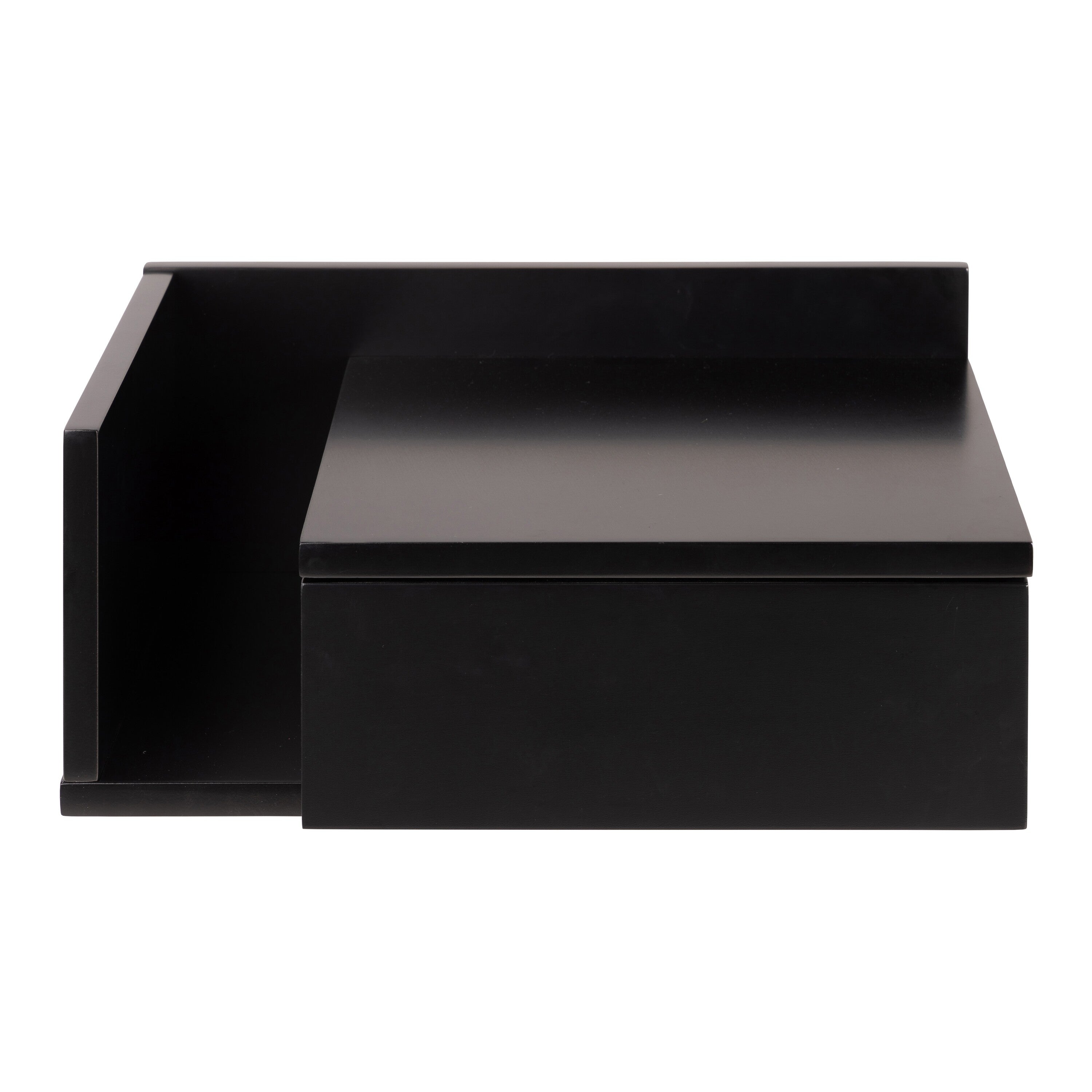 by fonQ basic Zoey Nachtkastje met zijvakje - Zwart