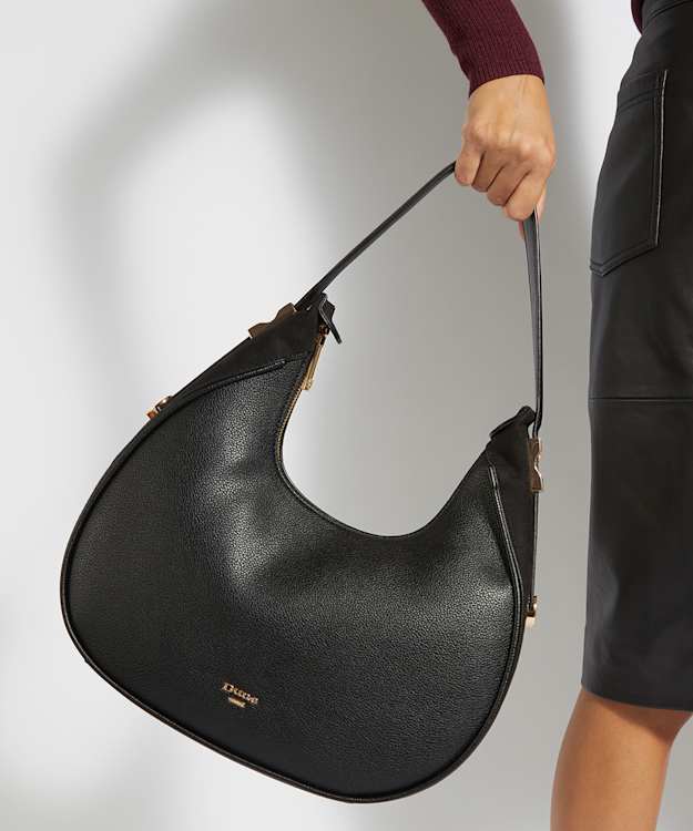 Dedicated Black - Scoop Shoulder Bag