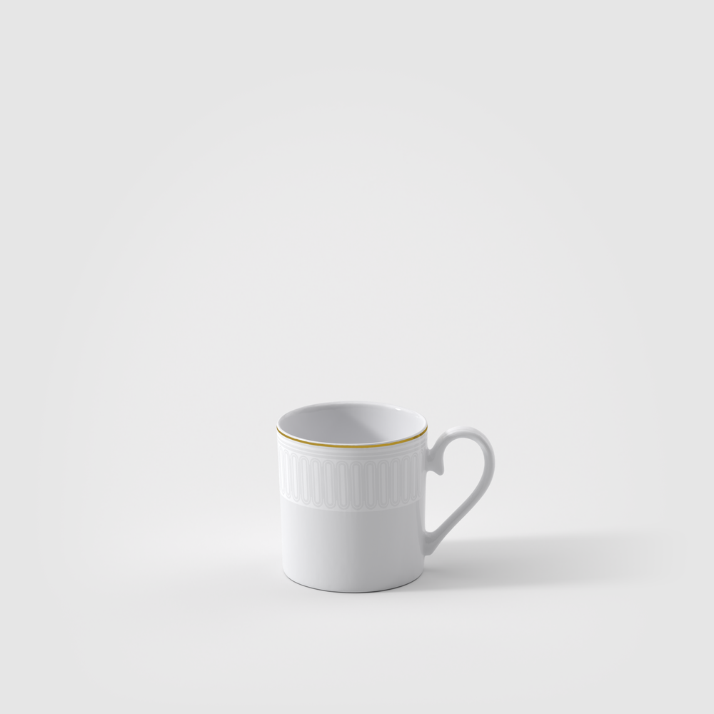 Chateau Septfontaines Espresso cup - White, 2.1 oz, Premium Bone Porcelain