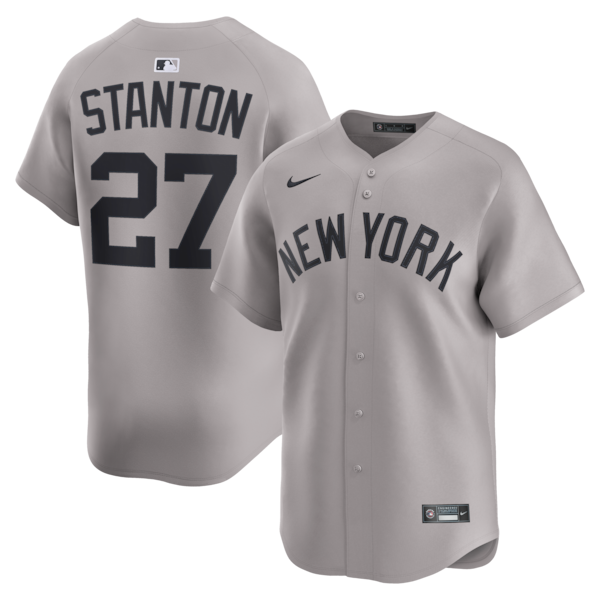 Giancarlo Stanton New York Yankees Nike Road Limited Jersey - Gray/White