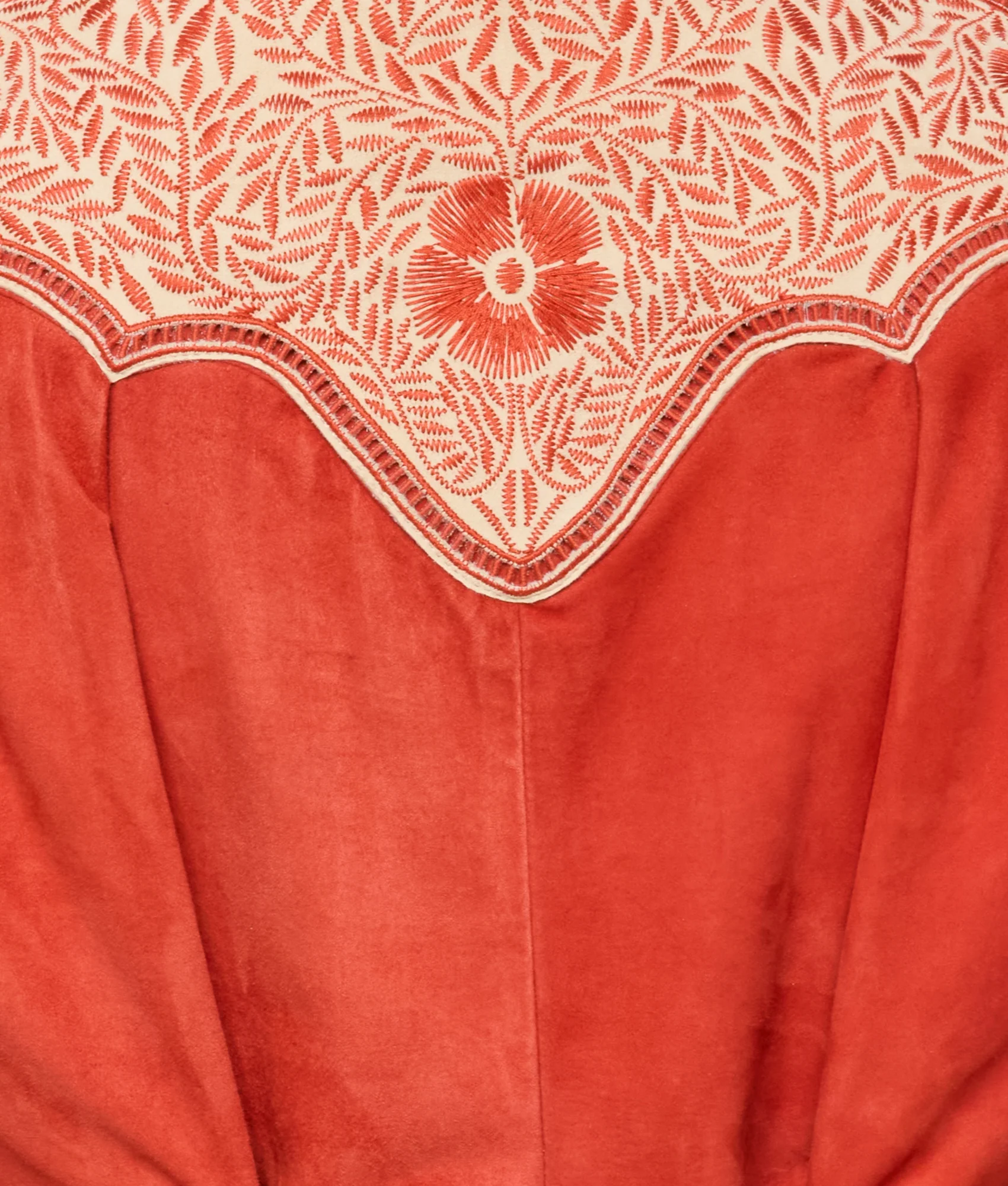 Grace Embroidered Jacket - Red