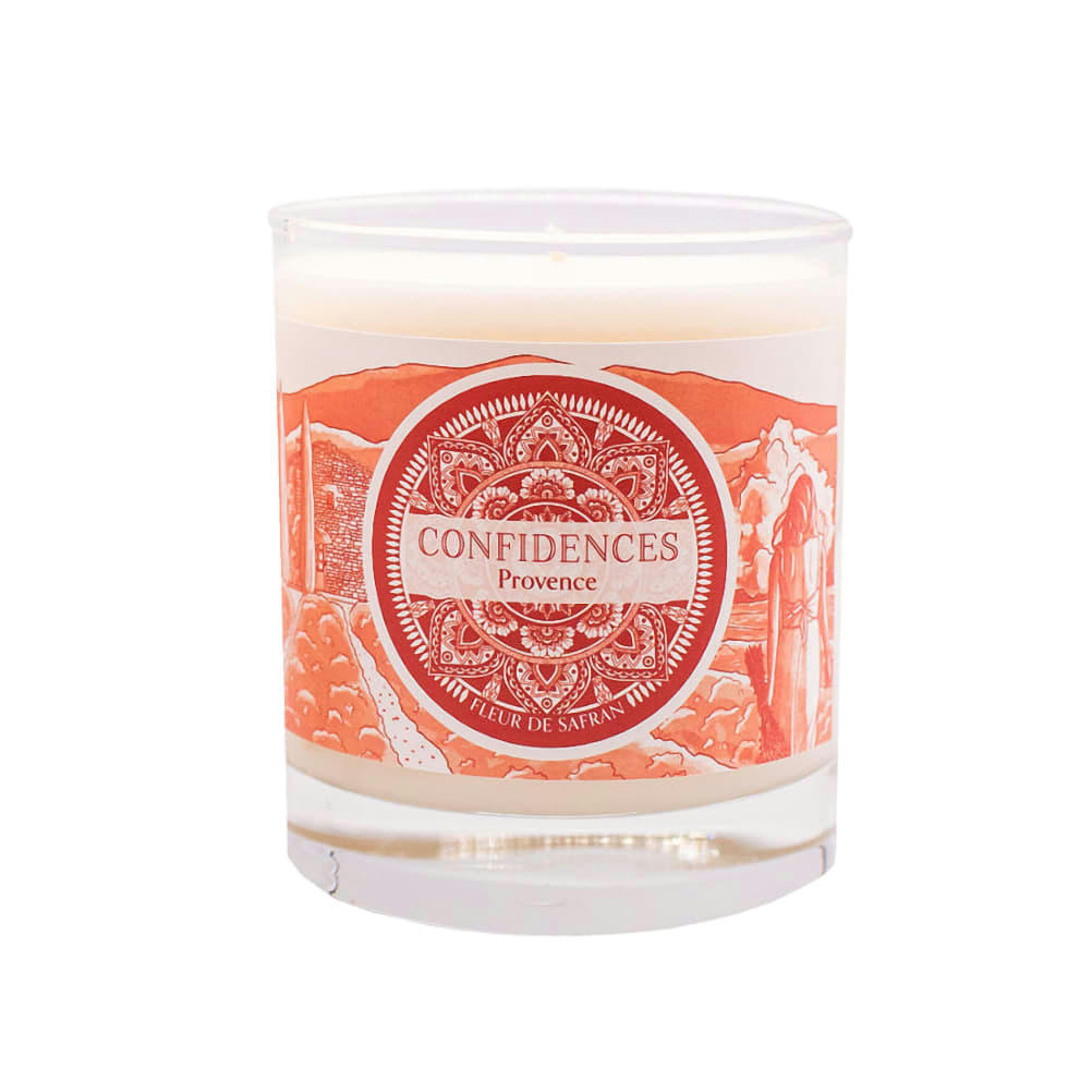 - Bougie parfumée fleur de safran  fabriquée en provence 280 gr