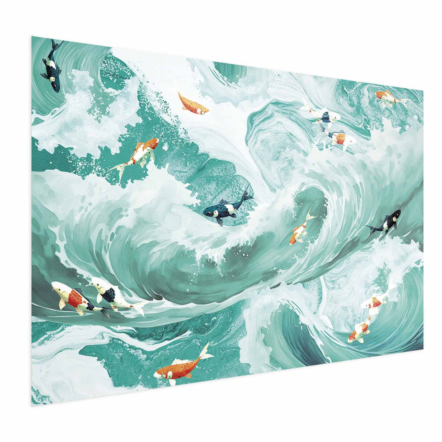 Plakat Ryby i fale 30x21 cm