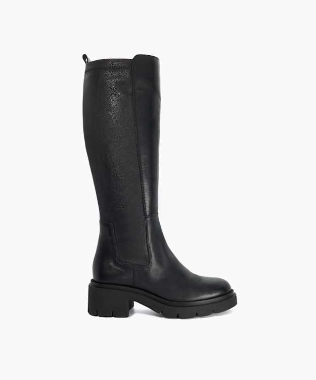 Toni Black - Leather Knee-High Boots
