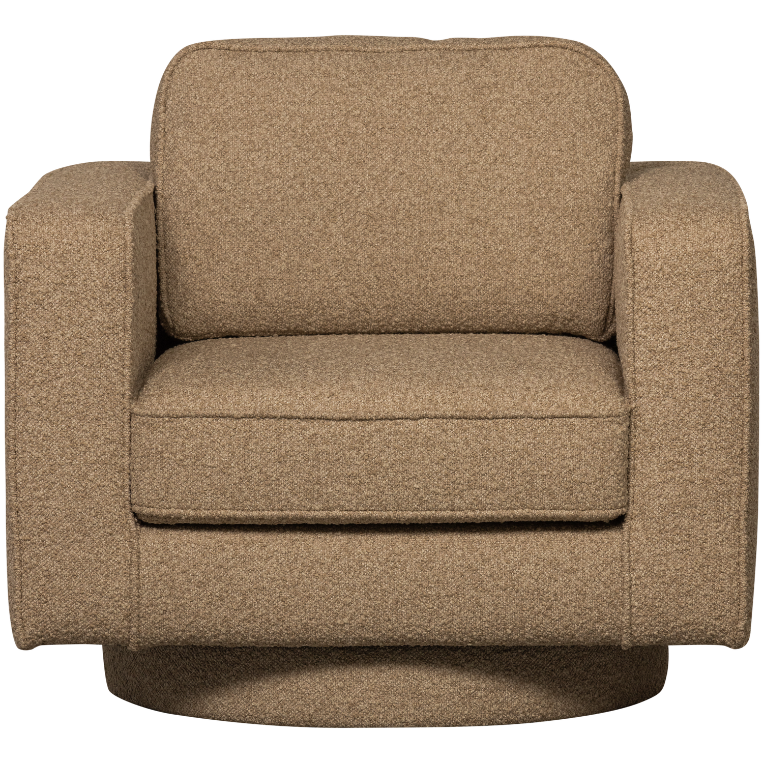 vtwonen draaifauteuil Lazy - Bouclé - Bruin