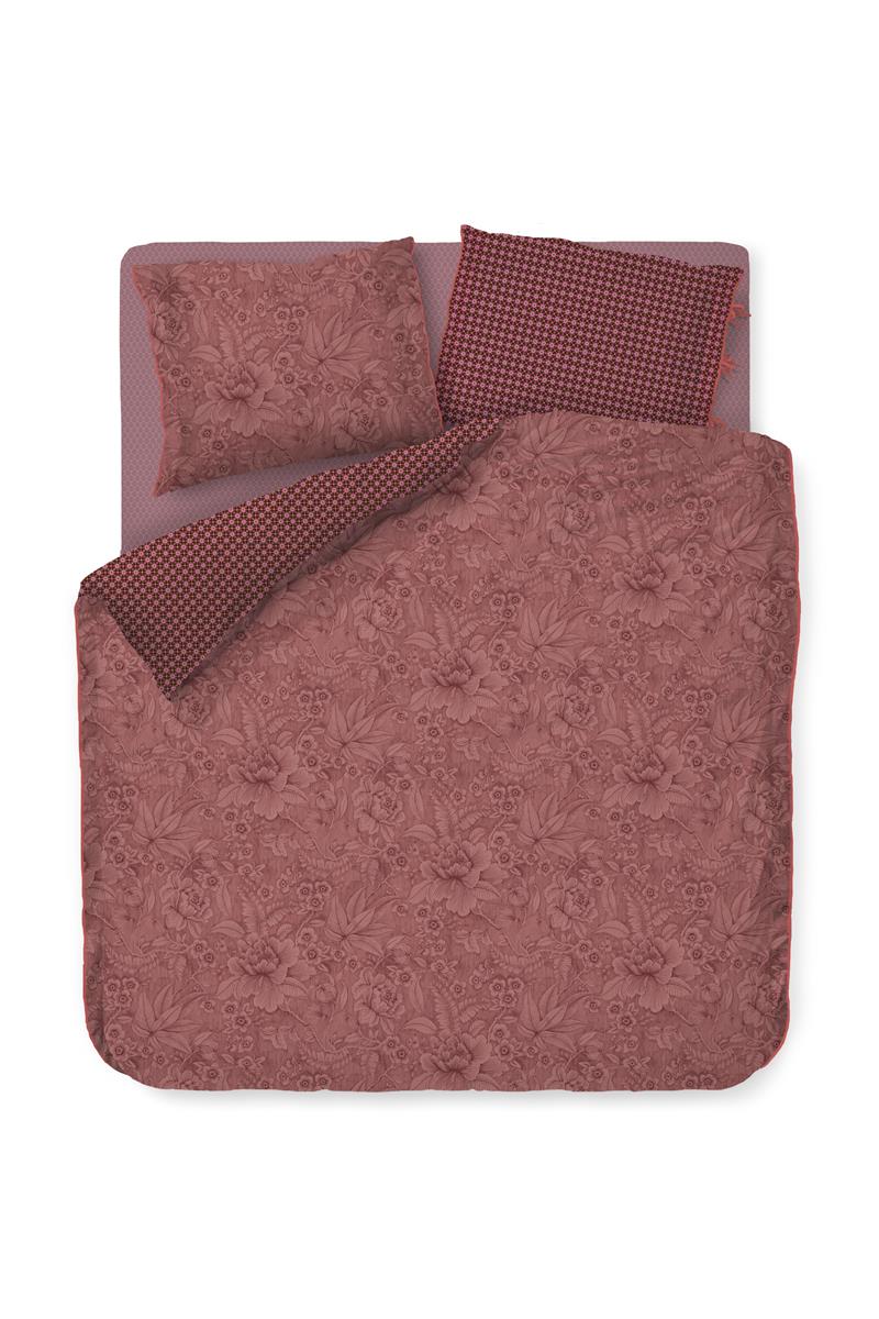 Pip Studio dekbedovertrek Casa Dei Fiori - 260x200/220 cm - steenrood