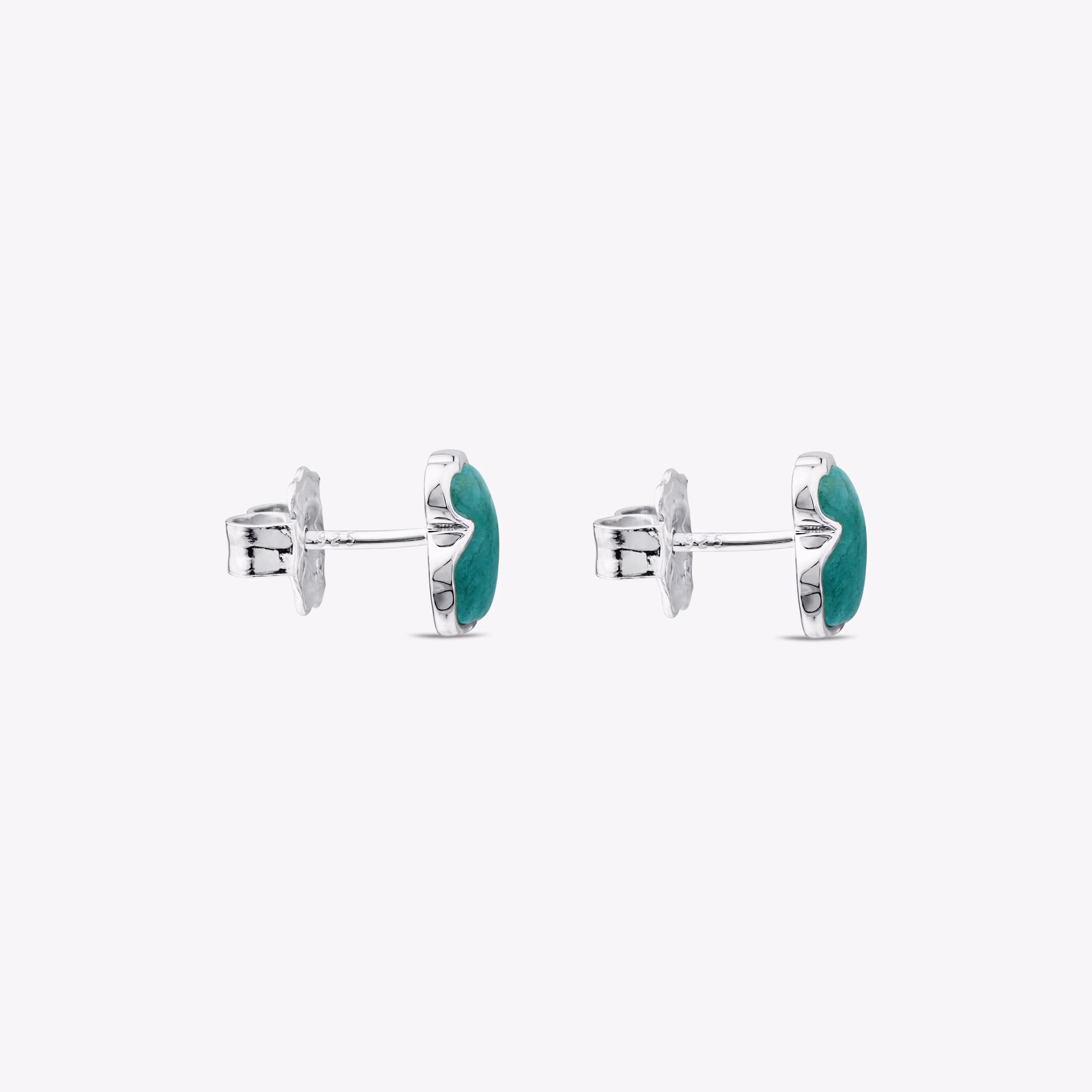 Pendientes de plata con amazonita New Color