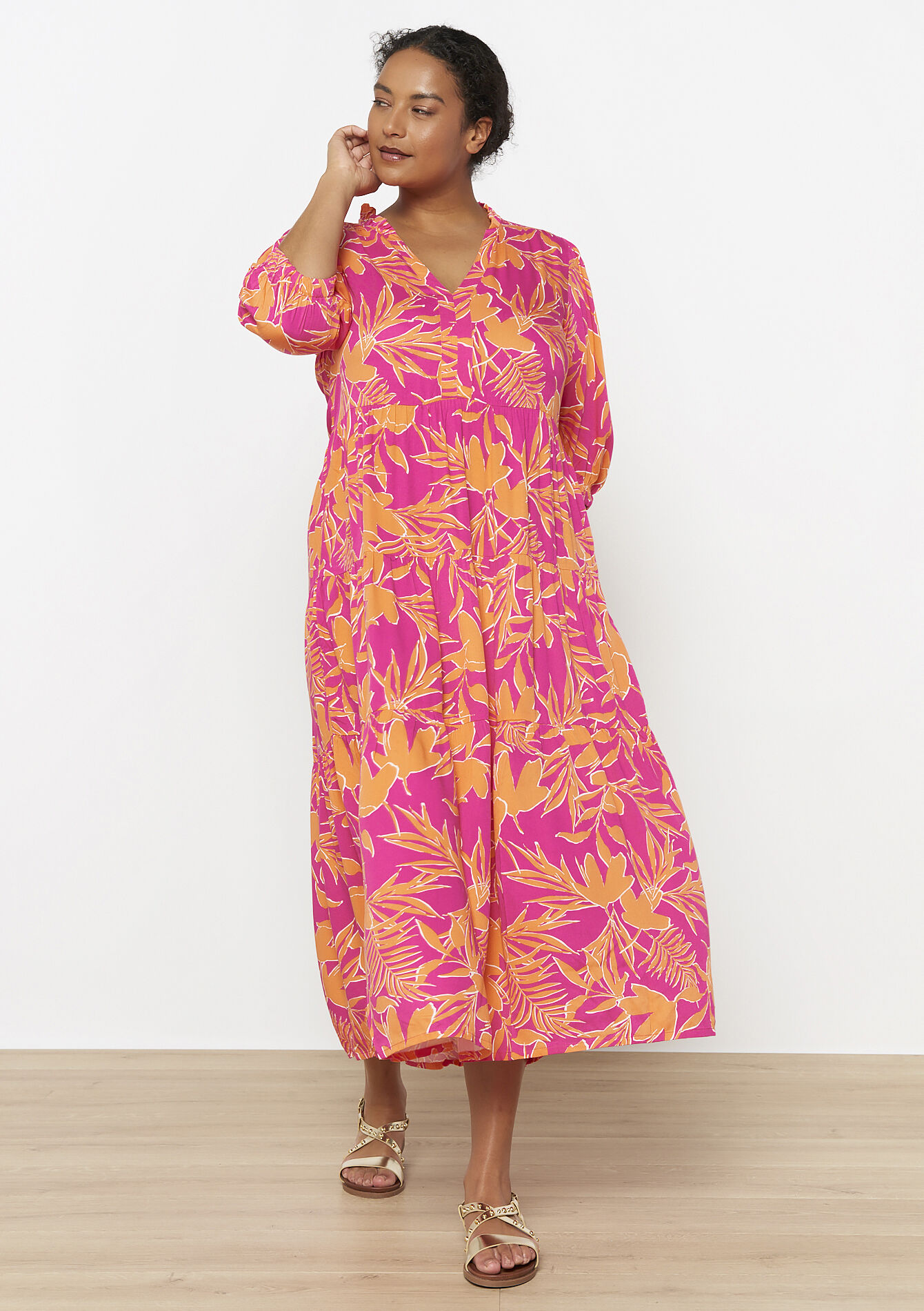 Maxi-jurk met bloemenprint