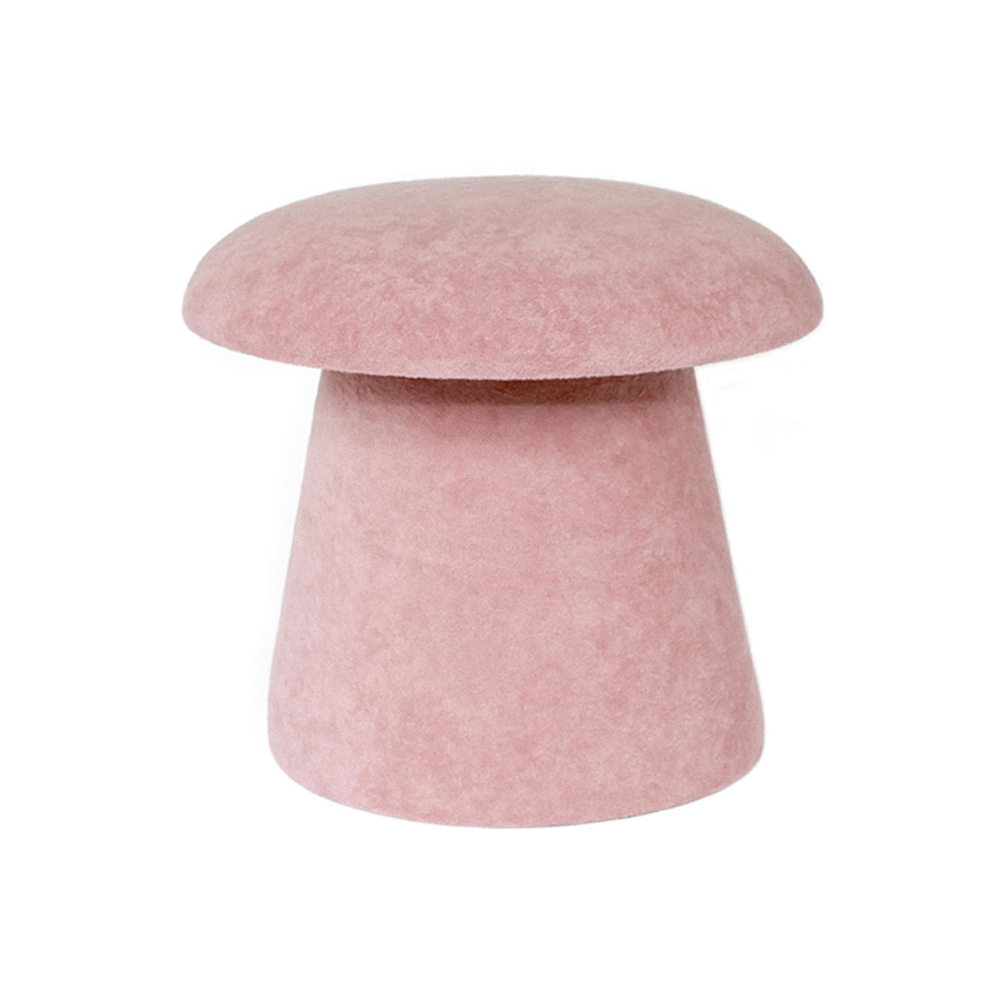 Leitmotiv poef Mushroom - roze - Ø39.5cm