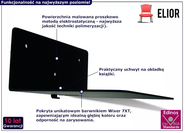 Niewidzialna półka na książki Legis - Elrix