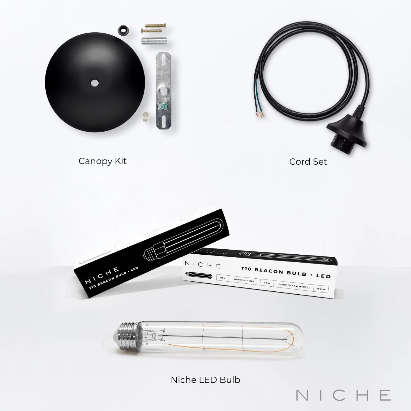 Encalmo Stamen Pendant Light from Niche - Handblown Glass - Made in the USA