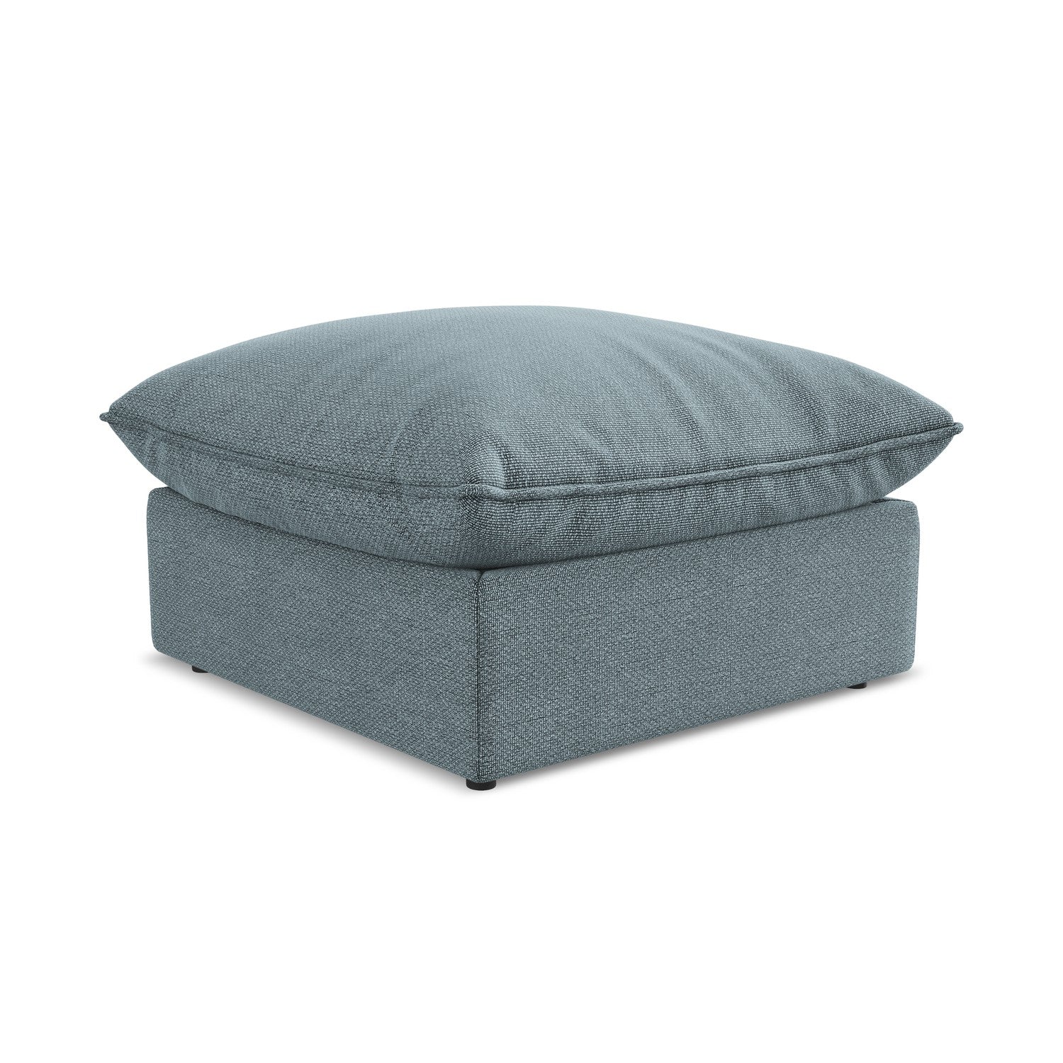 LaMiaSofa Poef Ravenna - bouclé - jeans - 75x75x45