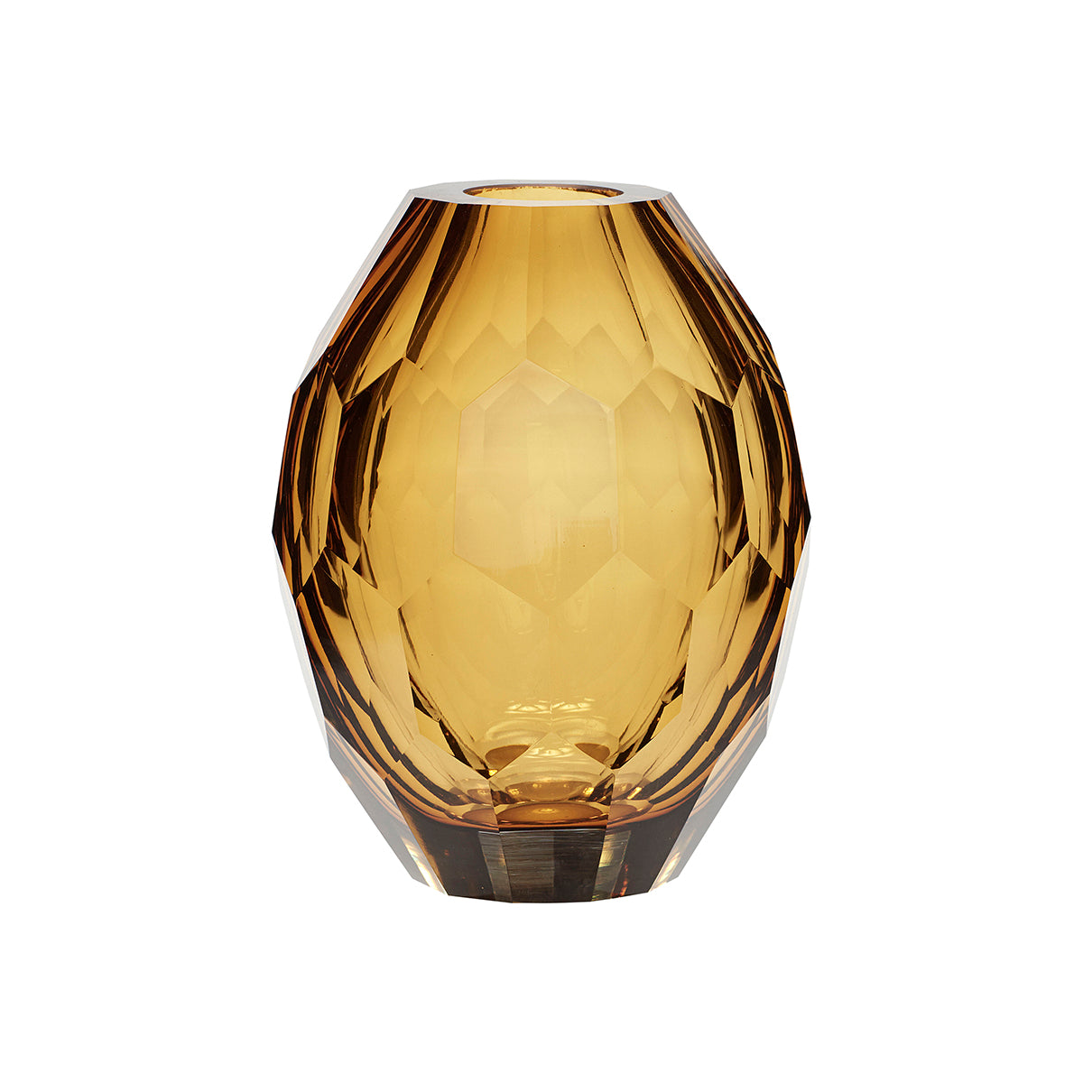 Hübsch vaas Facet - glas - ø13xh17cm