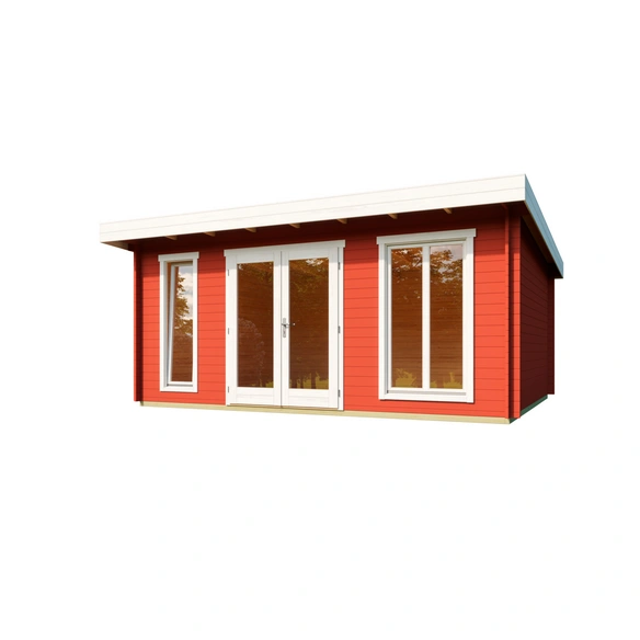 Gartenhaus »Dorset«, BxHxT: 540 x 239,4 x 460 cm, (Außenmaß inkl. Dachüberstand), schwedenrot