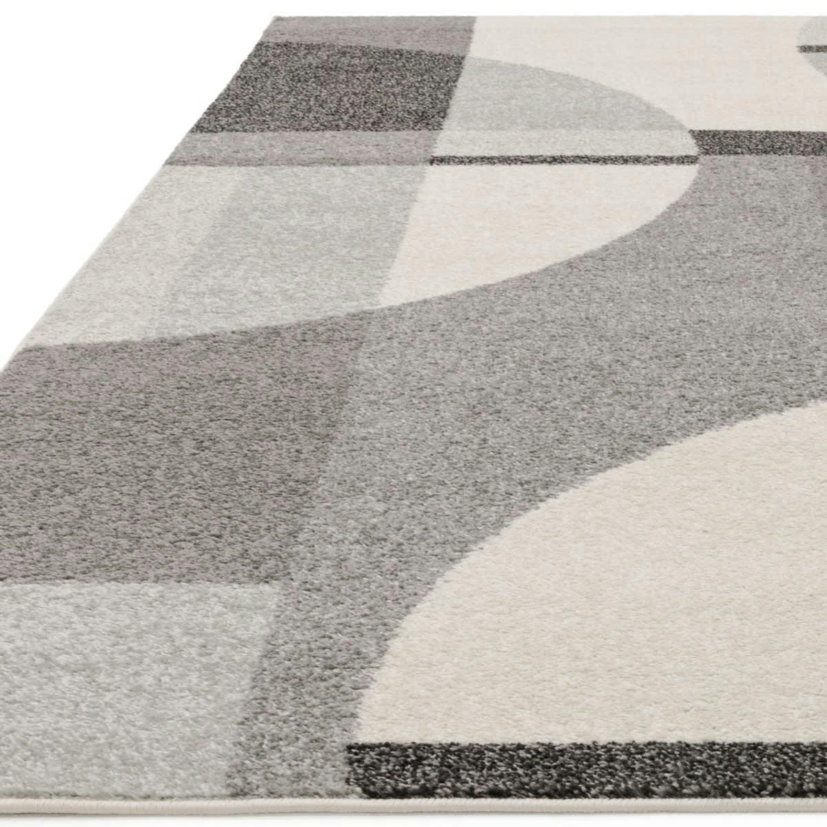 BIBO - Tapis en Polypropylène Gris 120x170 cm