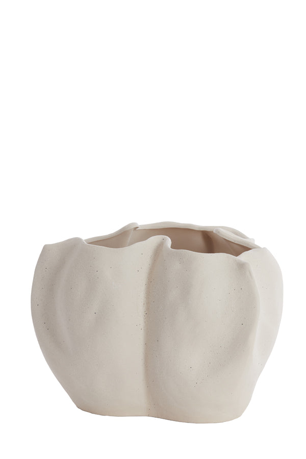 Light & Living vaas SANGULI - 33.5x33x22.5cm - wit