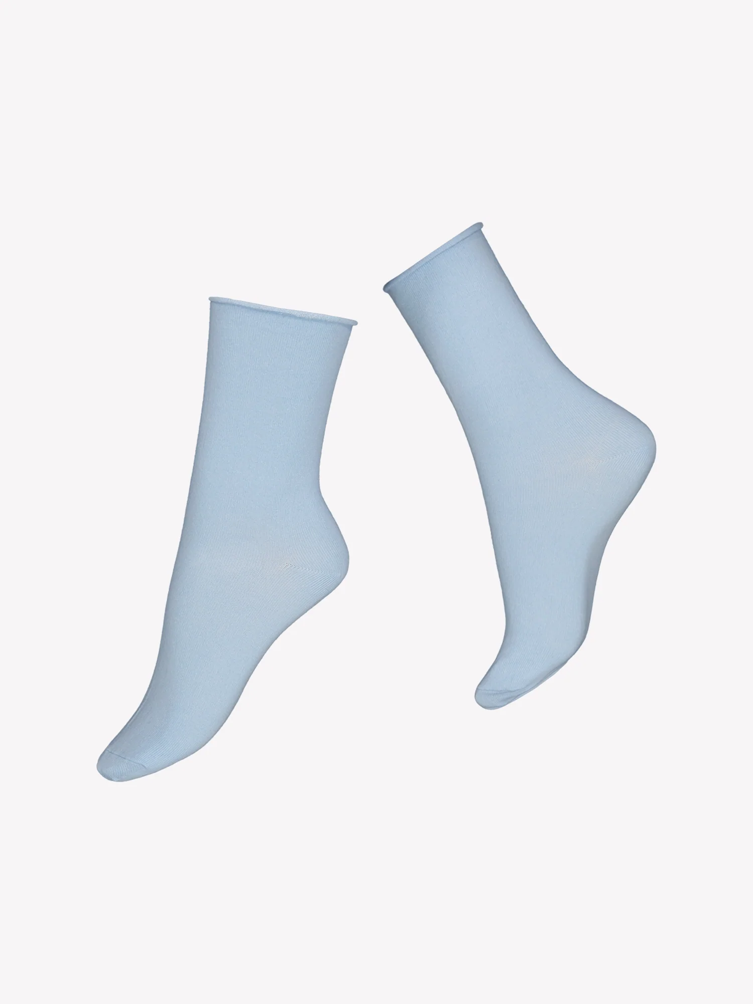 COTTON COMFORT CUFF nilkkasukat - vaaleansininen