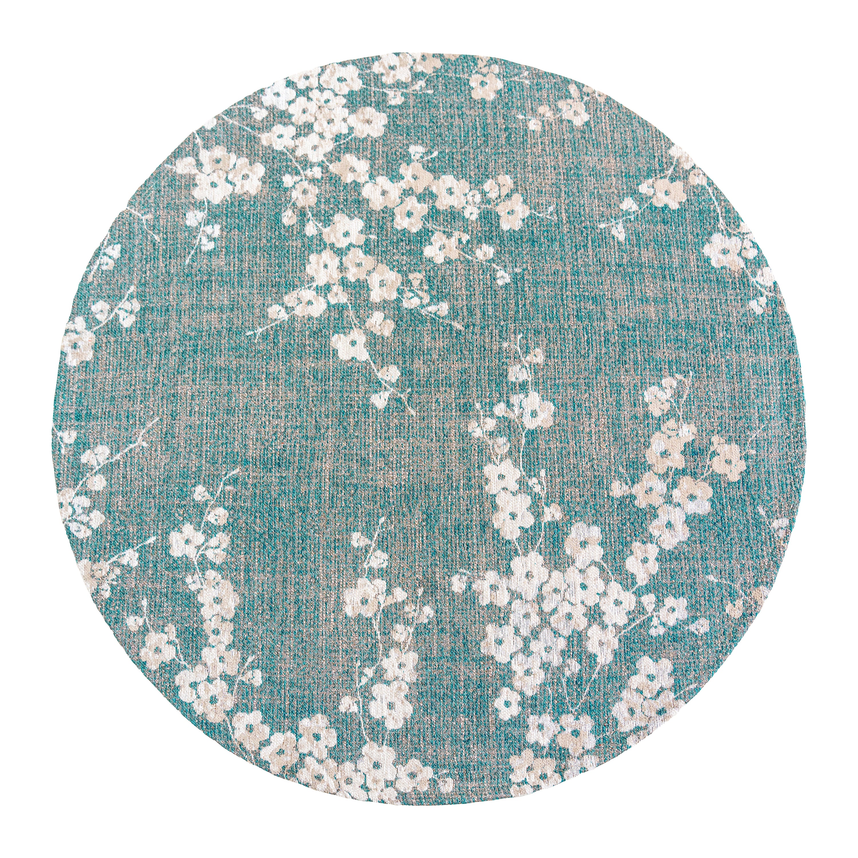 Louis de Poortere Sakura Vloerkleed Ø 240 cm - Lake Blue
