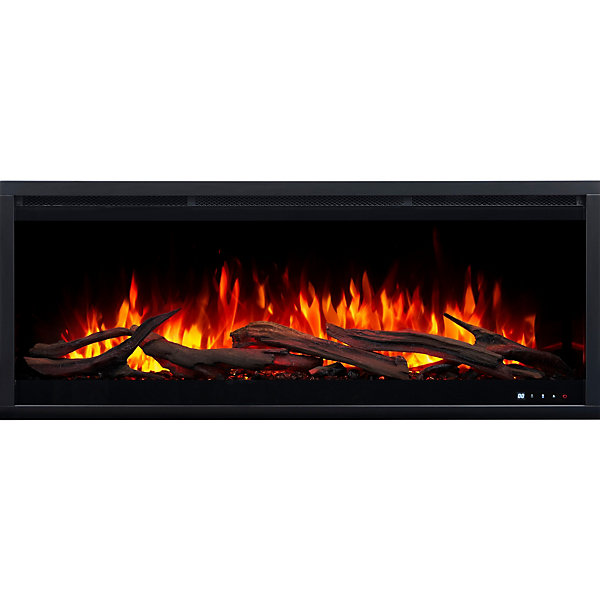 Cheminée électrique AFLAMO Royal 3D 120 - murale ou encastrable - 120x48x22 cm - cheminée LED avec chauffage 750/1500 W