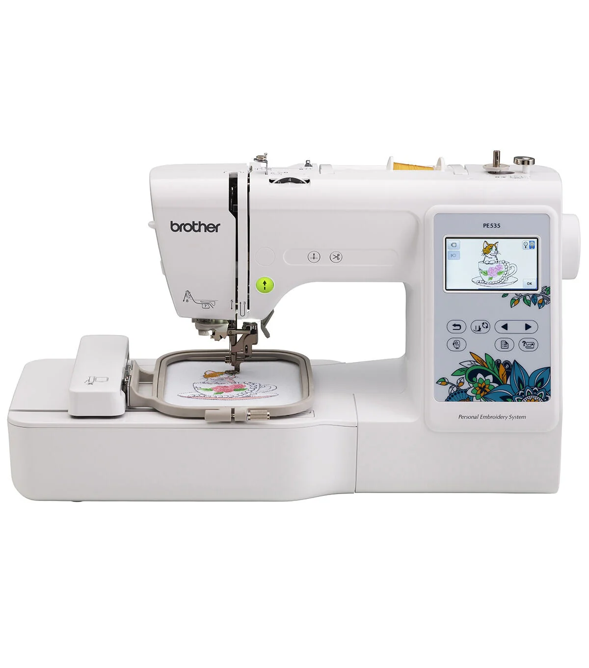 Brother PE535 Embroidery Machine with Large Color Touch LCD Screen(1)