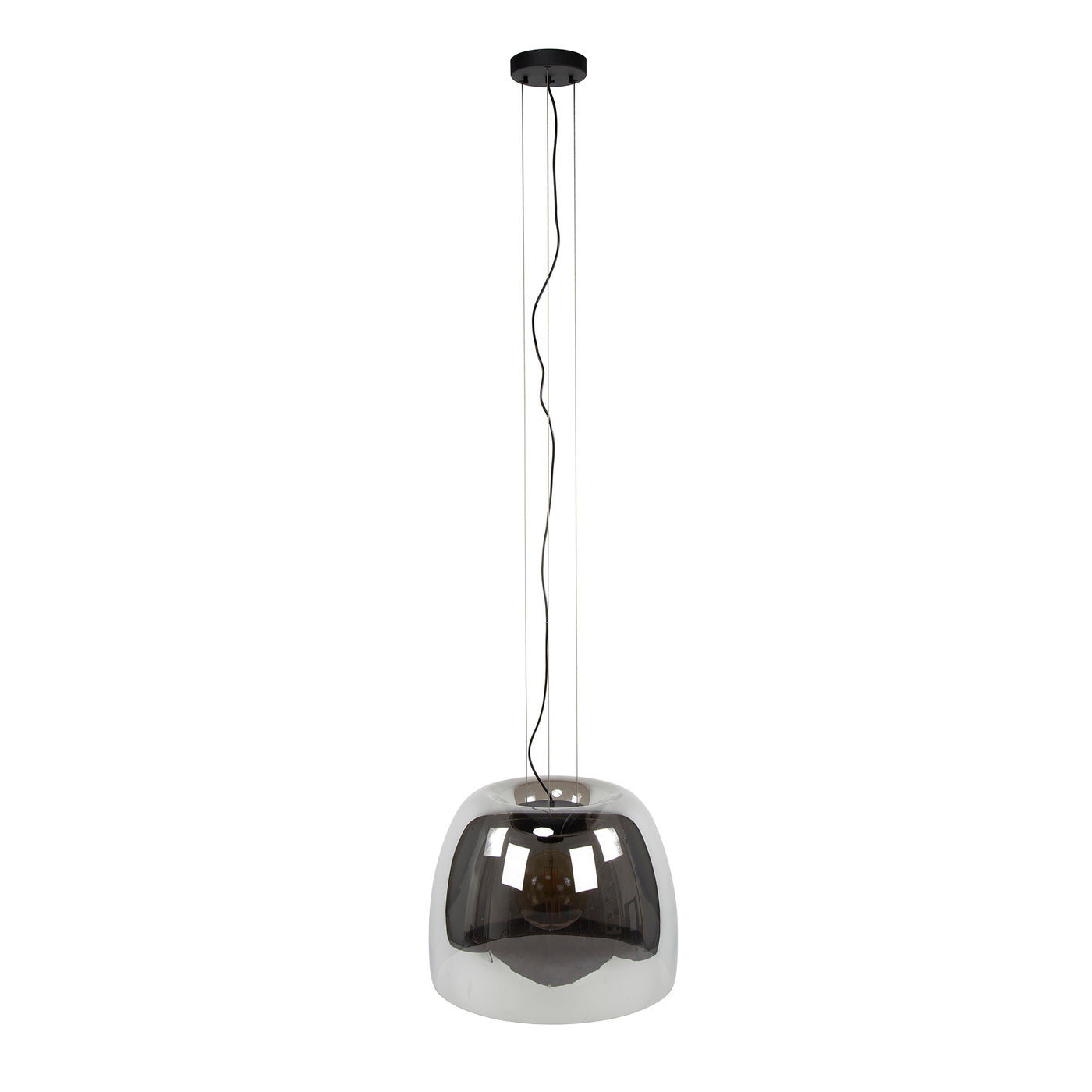 Giga Meubel Hanglamp Drift Glass XL - Smoke Glas - 1-Lichts - 48x48x150cm