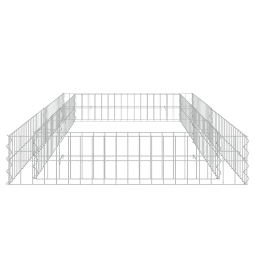 NNEVL Gabion Raised Bed Galvanised Steel 200x100x20 cm