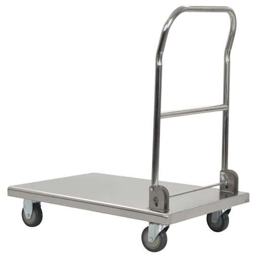NNEVL Platform Wagon Silver 82x53x86 cm Stainless Steel