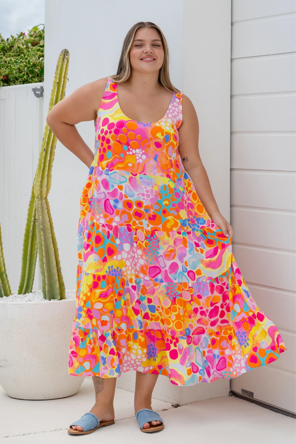 Ronnie Dress in Tequila Sunrise by Kasey Rainbow