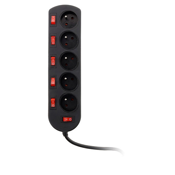 Bloc SONO 5 prises 16A 2P T   6 interrupteurs 3m - Zenitech