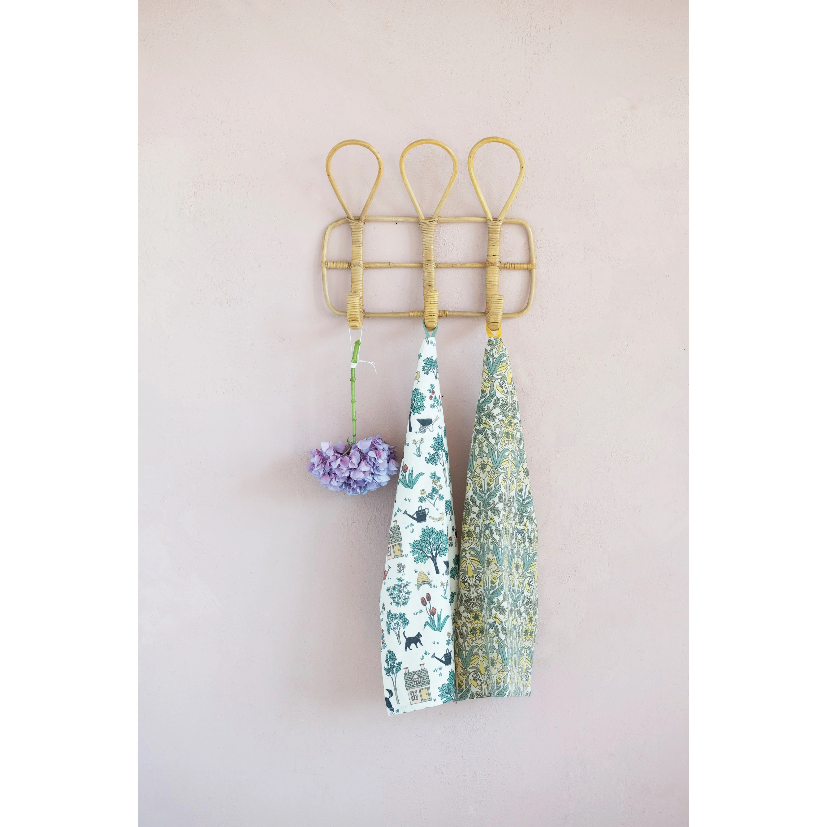 Rattan Wall Hook with 3 Hooks
